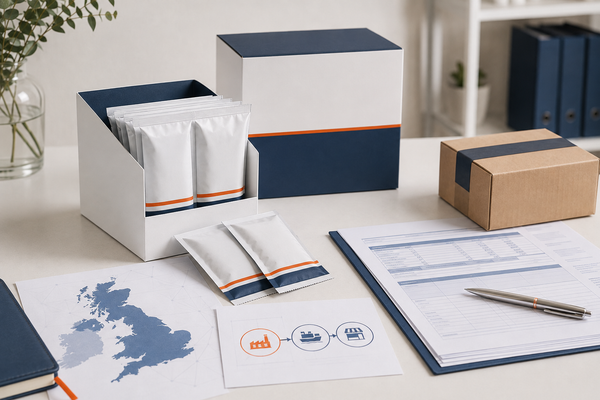 UK food market entry packaging, traceability documents and supply-chain records